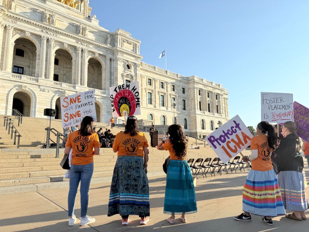 Minnesotans Rally On State Supreme Court Steps to Protest Latest Challenge to the Indian Child Welfare Act